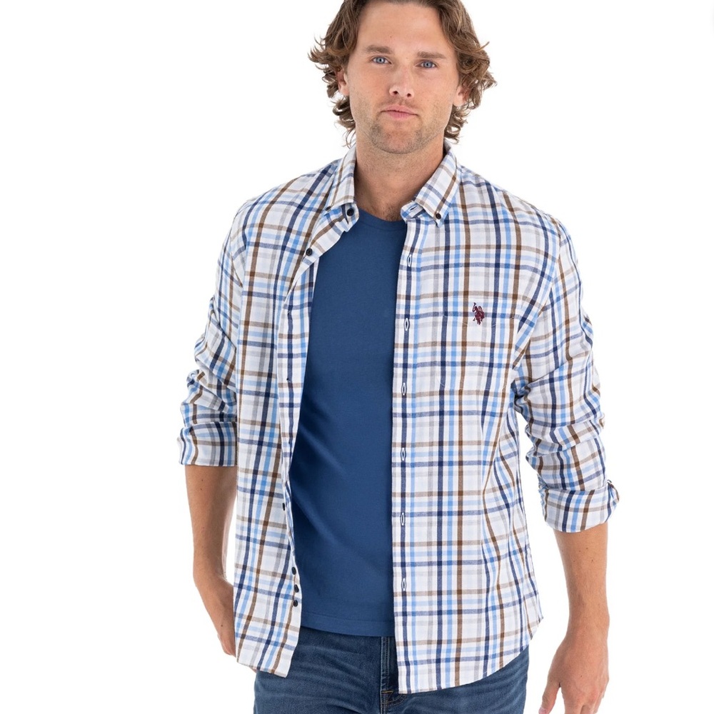 U.S. Polo Assn. Men's Long Sleeve Buttondown Shirt Size Small